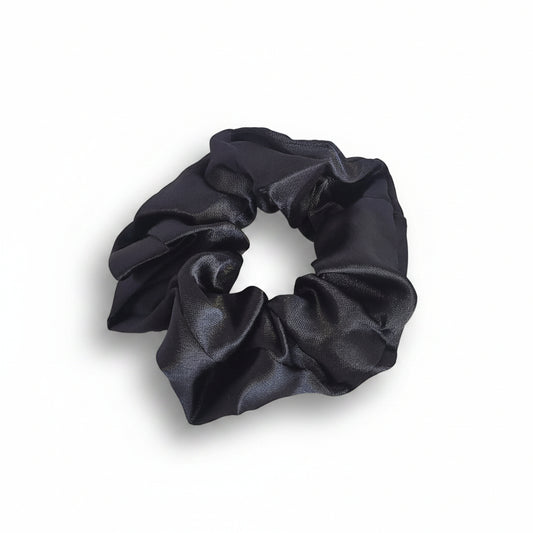 Black Satin Scrunchie